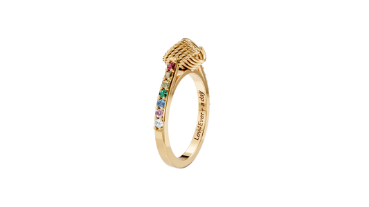 Love Knot Rainbow Pride Ring