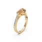 Love Knot Ring with Birthstones and Diamond